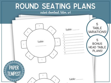 Wedding seating plan ideas