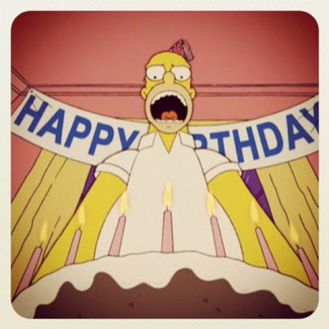 Homer Birthday Homer Simpson Birthday, Simpsons Birthday, Simpsons Party, The Simpsons Show, Virtual Girl, Funny Disney Jokes, Happy Birthday Meme, 90s Cartoons, The Simpson