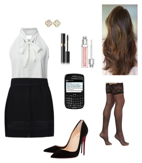 The "Almost Indecently Short" Black Skirt for Work by ohmyfifty on Polyvore Anastasia Steele Style, Anastasia Steele Outfits, Grey Outfits, Anastasia Grey, Skirt For Work, Dakota Johnson Style, Short Black Skirt, Fashionable Work Outfit, Elegant Outfit Classy