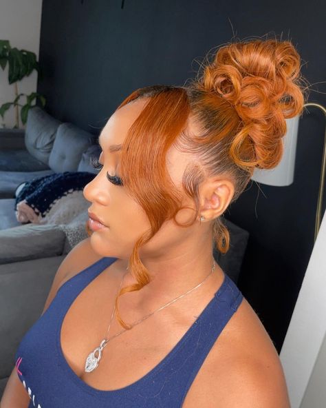 💇🏽‍♀️ Her ginger spice color is EVERYTHING 🔥 *** WATCH ME WORK TUTORIAL VIDEO*** BOOK NOW!! @braidsbyneishaa Like/Share/Follow Location: AUSTIN & HOUSTON TX 📍 IG 👉🏾 @braidsbyneishaa Twitter 👉🏾 @braidsbyneisha Snapchat 👉🏾 neisha.23 SERIOUS INQUIRES ONLY ‼️ TEXT ONLY ‼️ NO CALLS 🚫 📞 281-224-6612 ••••••••••••••••• #BOOKING & PRICING CLICK LINK BELOW 👇🏾👇🏾 https://www.BraidsByNeishaa.com #braids #braidstyles #braidsambassador_ #braidsambassador #halfuphalfdownbraids #braidscreativity #nea... Ginger Ponytail Black Women, Video Book, Ginger Spice, Tutorial Video, Ginger Hair, Half Up Half Down, Braid Styles, Houston Tx, Color Me