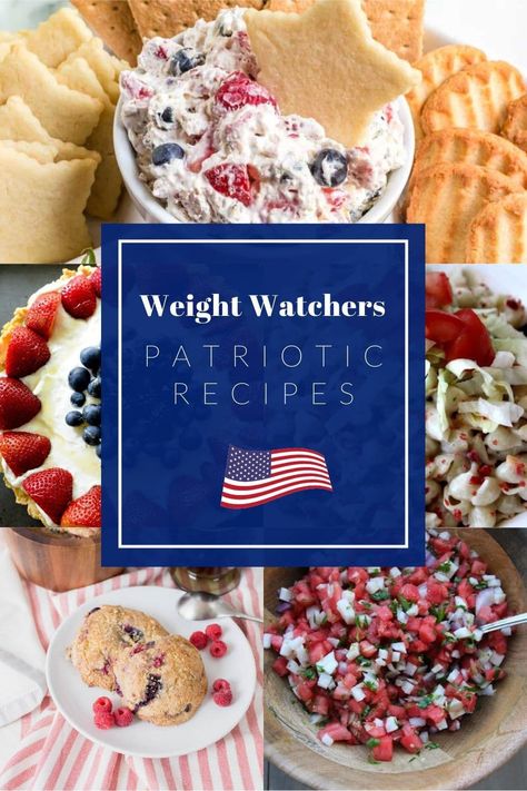 Weight Watchers recipes Traditional Picnic, Blue Recipes, Patriotic Recipes, 4th Of July Recipes, Recipes For The Holidays, Pumpkin Spice Creamer, Patriotic Food, July Recipes, Weight Watchers Recipes