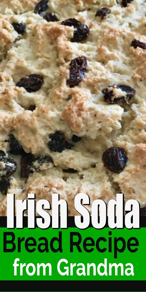 Recipe With Raisins, Irish Bread, Traditional Irish Soda Bread, Soda Bread Recipe, Raisin Recipes, Irish Soda Bread Recipe, Healthy Bread Recipes, St Patricks Day Food, Holiday Favorite Recipes