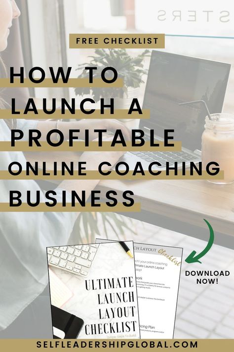 How to Start a Wildly Successful Coaching Business From Nothing (free worksheet)| Entrepreneur Tips  Coach Business Marketing Tips- Want to become a life, health, financial or fitness coach  work from home or anywhere in the world? Here’s a FREE checklist to help you become an online coach. How to start a business| online coaching business ideas | coaching business plan | how to become a life coach | Self Leadership Global #coachbusiness #lifecoach #businesscoach #workfromhome #onlinebusiness Coaching Mindset, Side Hussle, Business Coaching Tools, Spiritual Coaching, Becoming A Life Coach, Life Coaching Business, Coaching Skills, Success Mantra, Coaching Tips