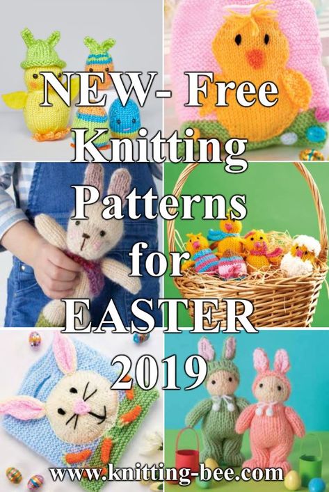 Easter Knitting Patterns, Knitted Easter Crafts, Easter Knitting, Rabbit Knitting Pattern, Knitting Projects Free, Knitted Dolls Free, Bunny Knitting Pattern, Knitted Toys Free Patterns, Animal Knitting Patterns