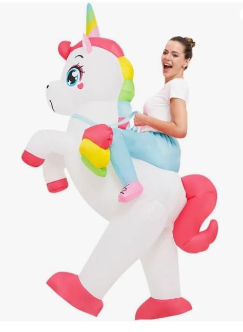 Unicorn Costume Adult Deluxe Blow Up Riding Unicorn Funny Holiday Vacation Inflatable Costume For Women Men Cosplay Party
Funny Unicon Costume】: Wear this inflatable unicon costume adult for Halloween festivities! It looks as you are riding a unico Blow Up Costumes, Inflatable Unicorn Costume, Halloween Costume Boy, Adult Dinosaur Costume, Inflatable Dinosaur Costume, Inflatable Costumes, Unicorn Costume, Unicorn Funny, Boy Halloween Costumes