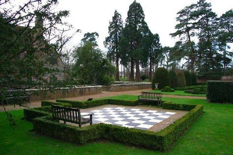 Yard Chess, Lawn Chess, Garden Chess, Outdoor Chess, Garden Room Ideas, Backyard Kids Play Area, Garden Paving, Estate Garden, School Garden