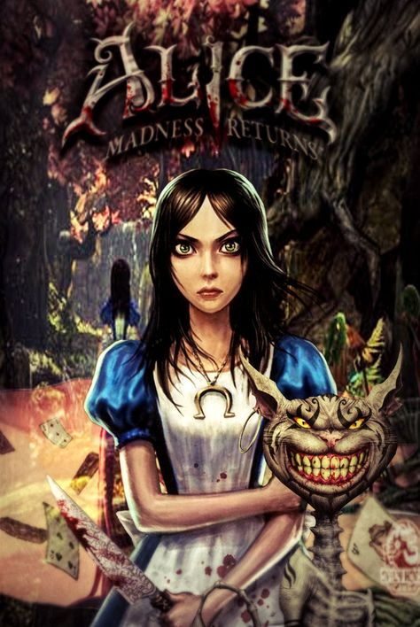 American Mcgee’s Alice, Alice In Wonderland Artwork, Dark Alice In Wonderland, Wonderland Artwork, Alice Liddell, Alice Madness Returns, Alice Madness, Dark Disney, Adventures In Wonderland