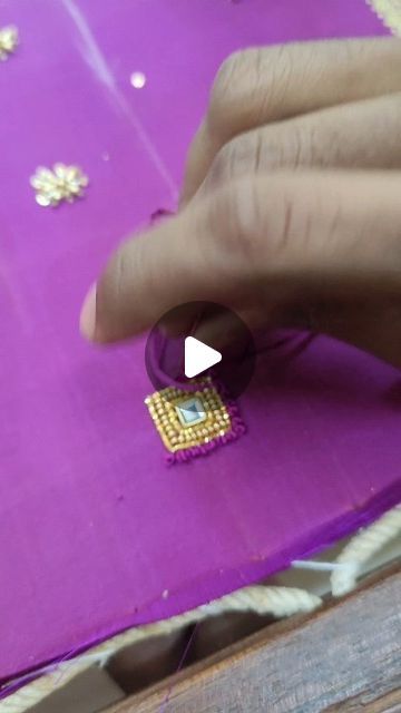 Rajesh Manju on Instagram: "Silk thread French knot work 🥰" Aari French Knot Designs, Simple Embroidery Designs, French Knot, Simple Embroidery, Aari Work, Silk Thread, Embroidery Designs, Knot, Thread