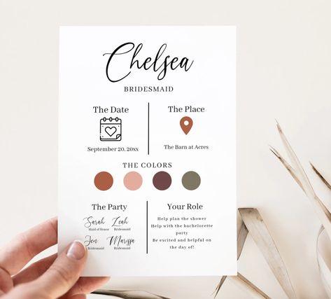 Modern Bridesmaid, Bridesmaid Party, Bridesmaid Proposal Cards, Wedding Templates, Bridesmaid Proposal, Card Template, Wedding Inspo, Bridal Party, Dream Wedding