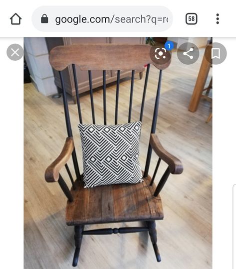 Diy Rocking Chair Makeover, Refinished Rocking Chair, Refurbished Rocking Chair, Upcycled Rocking Chair, Rocking Chair Makeover, Painted Rocking Chairs, Diy Rocking Chair, Wooden Rocking Chairs, Rocking Chair Nursery