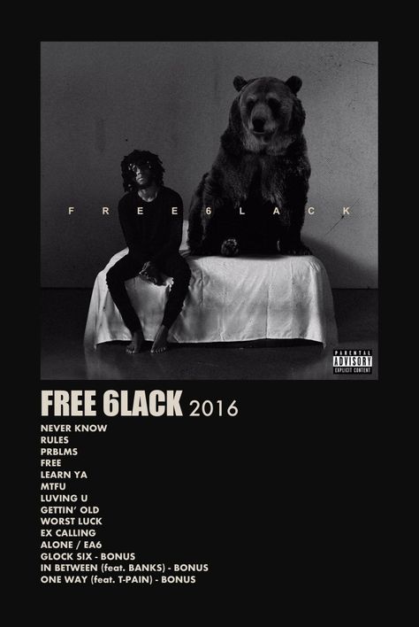 made by Jess(:  ig: @jess.cary Free 6lack Album Cover, 6lack Album Cover, 6lack Poster, Minimalist Album Poster, Minimal Posters, Rap Album Covers, Minimalist Music, Music Cover Photos, Album Wall