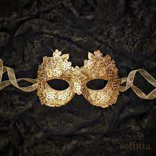 Couples Masquerade Masks, Masquerade Ball Masks, Golden Mask, Gold Masquerade Mask, The Mask Costume, Masquerade Ball Mask, Prom Costume, Party Face Masks, Masque Halloween