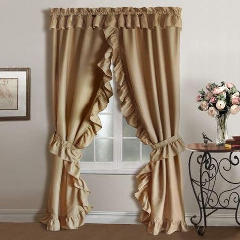 Priscilla Priscillas Curtain Ruffled Curtains Drapes Priscilla Curtains, Western Curtains, Shabby Chic Classroom, Designs For Living Room, Country Style Curtains, Ruffle Curtains, House Wall Design, Wood Signs Home Decor, Shabby Chic Curtains