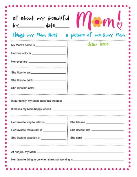 Happy Mothers Day! Super cute, adorable quiz to surprise Mom for Mothers day ... or any day of the year! ;) * all about my Mom activity sheet * 3 circle tags * flag tags Print, tape, present to the best Mom ever! Upon completed purchase, you will receive a hi-res file that you can print at home All About My Mom, Mother's Day Projects, Mom Activities, All About Mom, Mother's Day Activities, Mom Printable, Mother's Day Crafts, Heart Card, Mothers Day Crafts For Kids