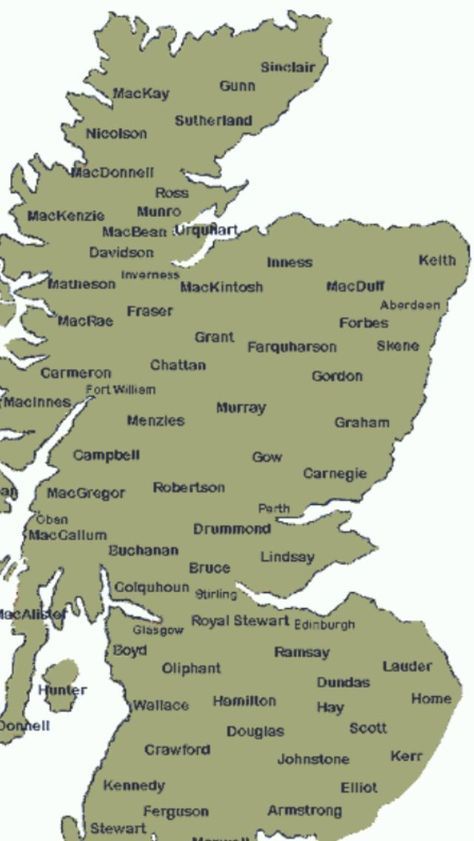 Clans Of Scotland, Scottish Viking, Gunn Clan, Clan Mackay, Scotland Heritage, Map Of Scotland, Campbell Clan, Scotland History, Scotland Map