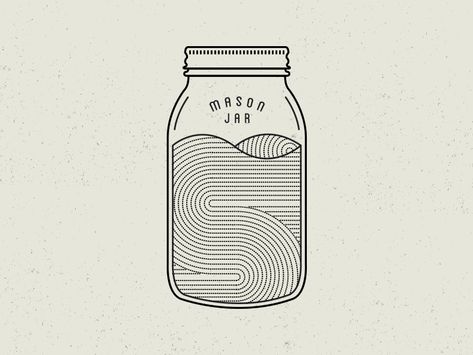 Jar Drawing, Big Jar, Jar Design, Graphic Design Agency, Design Tattoo, Wireframe, Small Tattoo, 로고 디자인, Visual Design