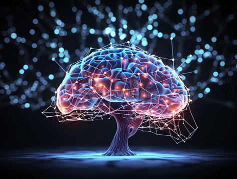 A brain in a circuit with electronic wires - neurosciences and artificial intelligence concept - generative AI stock photo Medical Animation, Neuroscience, Circuit, Brain, Photo Image, Finance, Medical, Stock Photos, Electronics