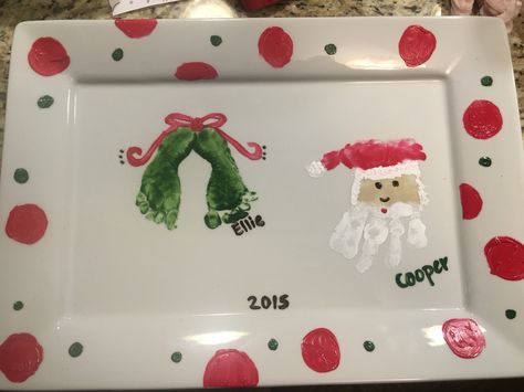 Christmas plate Painted Peacock, Ceramic Cafe, Cookies For Santa Plate, Santa Plate, Greenville Nc, Cookies For Santa, Paint Your Own Pottery, Christmas Plate, Santa Cookies