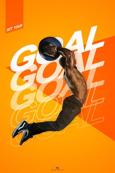 Set your Goal graphic design poster inspiration #photoshopgraphicdesigning #posterdesigning Design Poster Inspiration, Simple Poster Design, Photoshop For Beginners, Design In Photoshop, Poster Graphic Design, Poster Inspiration, Simple Poster, Poster Design Inspiration, Creative Poster Design