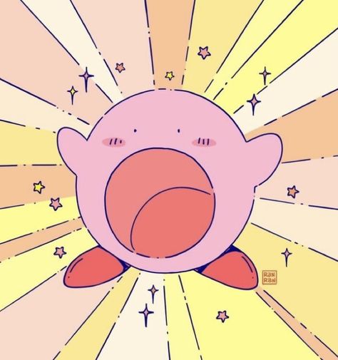 Kirby, Short Videos, The Sun, Sun, Stars, Yellow, Pink