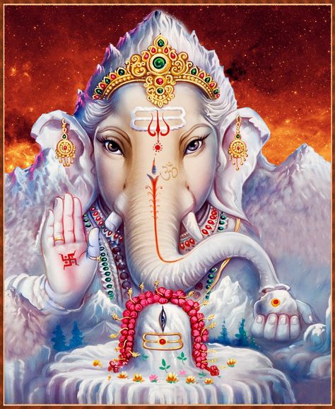 Ganesh Lord, Shri Ganesh Images, Ganesh Art Paintings, Ganesh Wallpaper, Elephant God, Lord Hanuman Wallpapers, Art Deco Artwork, Ganesh Images, Lord Shiva Family