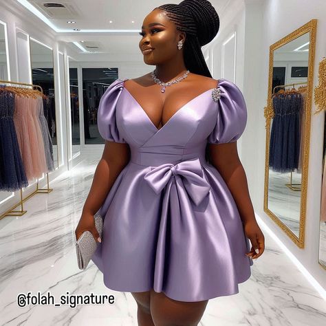 Cute 🥰 Do well to tag us whenever you recreate any of our designs @folah_signature Short Dresses For Wedding Guest, Folah Signature, Classy Dresses Elegant, Short Dress For Wedding, Chick Dress, English Wears, Modest Prom Gowns, African Wears, Outfit For Church