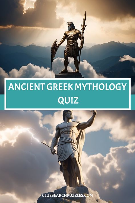 Test your knowledge of Ancient Greek Mythology with our fun and informative quiz! Challenge yourself and see how well you know the gods, goddesses, and mythical creatures from Greek mythology. Whether you're a mythology enthusiast or just curious to learn more, this quiz is perfect for all levels. Discover fascinating stories and characters from ancient times while putting your knowledge to the test. It's time to dive into the world of myths and legends - are you ready? Greek Mythology Quiz, Greek Myths Stories, Greek Goddess Of Magic, Greek Mythological Creatures, Greek Mythology Characters, Goddess Of The Hearth, Apollo And Artemis, Ancient Greek Mythology, Gods Goddesses