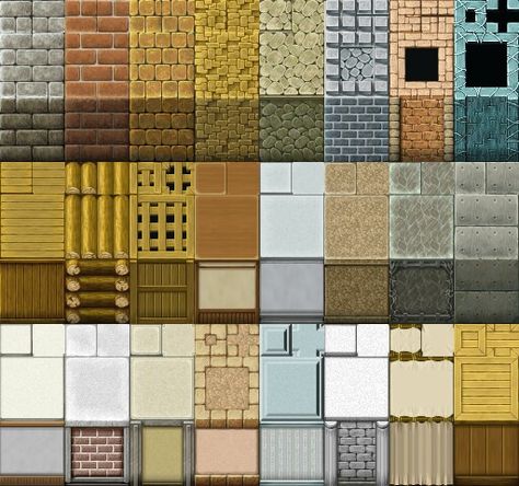 Rpg Maker Mv Tilesets, Rpg Maker Vx, 3d Pixel, Game Textures, Piskel Art, Computer Server, 2d Game Art, Cool Pixel Art, Rpg Maker