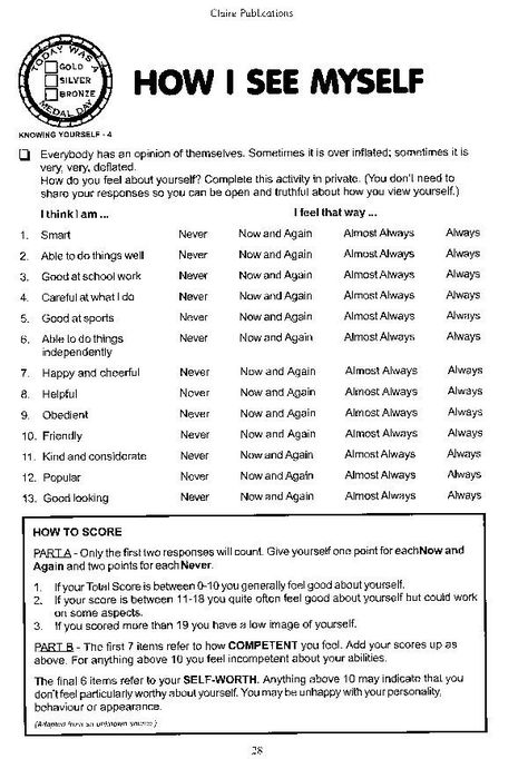 Therapy Exercises For Self Esteem, Understanding Emotions Worksheet, Self Image Worksheets, Self Worth Therapy Activities, Teen Self Esteem Activities, Group Therapy Ideas For Teens, Low Self Esteem Activities, Self Care Activity For Teens, Self Esteem Worksheets For Teens