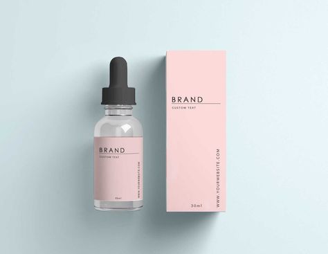 Beauty Product Packaging, Glow Design, Pink Packaging, Etsy Packaging, Product Visualization, Packaging Label Design, Alcohol Packaging, Cosmetic Labels, Bottle Label Design