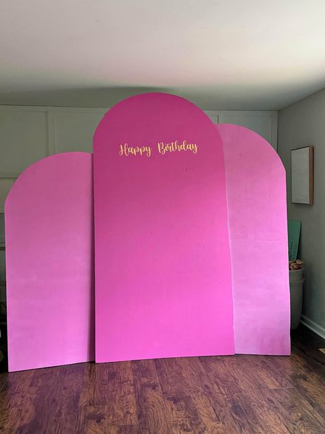 Foam Board Chiara Arch Arch Backdrops, Chiara Arch, Backdrop Curtains, Foam Insulation, Left Over, Foam Board, Insulation, Arch, Happy Birthday