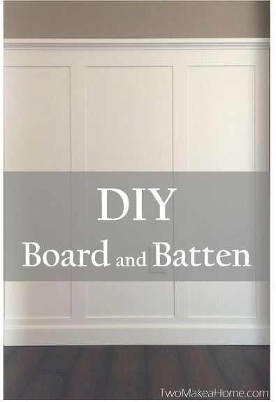 Board And Batten Foyer, Board And Batten Dining Room, Diy Board And Batten, Simple Headboard, Board And Batten Wall, Diy Remodel, Board And Batten, Room Remodeling, Wainscoting