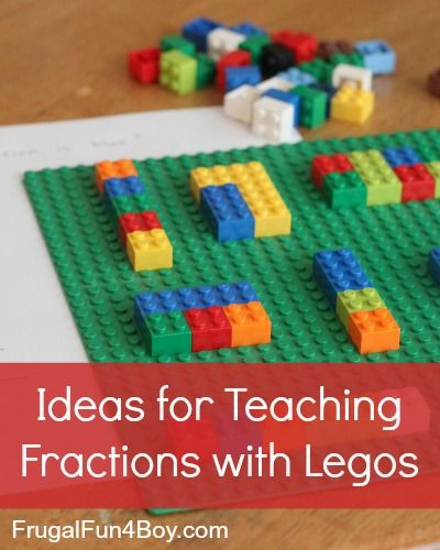 Activities for Teaching Fractions with Legos. Way to work in some fine motor practice! Lego Math, Teaching Fractions, Fraction Activities, Fun Math Activities, Lego Activities, Math Instruction, Math Fractions, E Mc2, Homeschool Math