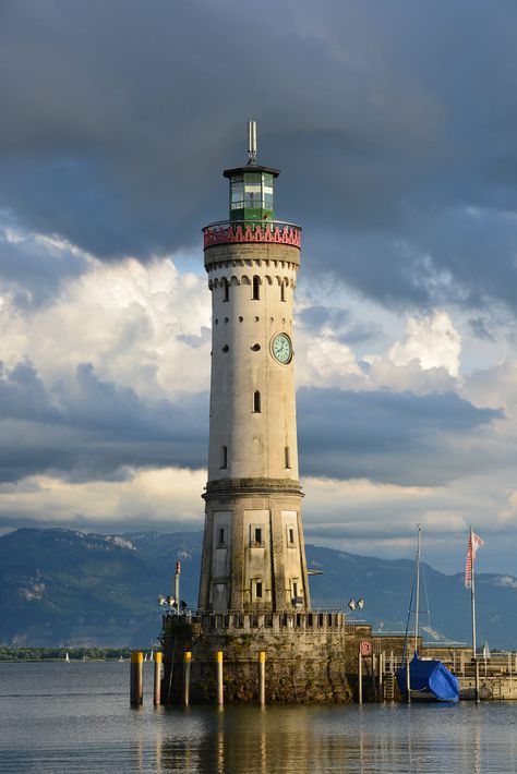 *lighthouse*, Lindu, Germany  by Ines Fuchs  #lindau, #Germany #German #lighthouses #lighthouse Famous Lighthouses, Lighthouse Photos, Lighthouse Pictures, Beautiful Lighthouse, Amazing Buildings, Light House, Water Tower, Architecture Building, Leaning Tower Of Pisa