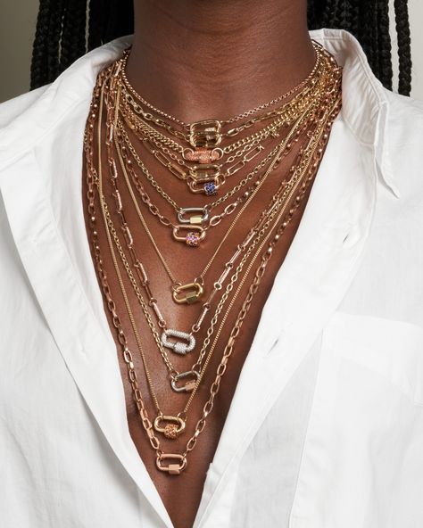 Gold herringbone chain