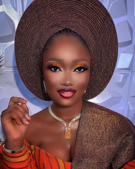 Yoruba Fashion, African Makeup, Gele Styles, Sweet Makeup, Beautiful Butterfly Photography, Eyebrow Makeup Tips, Head Wrap Styles, Hair Wrap Scarf, Eye Makeup Techniques