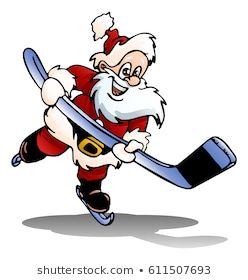 Hockey Christmas Card, Hockey Santa, Hockey Christmas, Santa Svg, Christmas Cookies Decorated, Free Cut Files, Holiday Paper, Cricut Free, Free Svg Cut Files