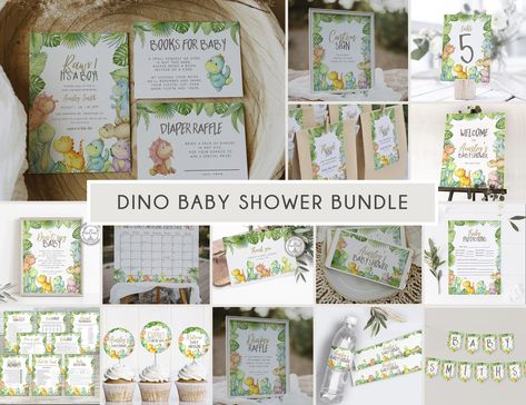 Dinosaur Baby Shower Invitations, Dinosaur Baby Shower Theme, Dinosaur Invitations, Gift Favors, Late Night Diapers, Game Template, Dinosaur Baby Shower, Printable Game, Boy Baby Shower