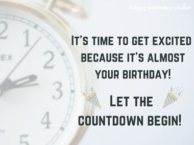 Birthday Countdown Quotes, Almost Your Birthday, Countdown To My Birthday, Countdown Birthday, Days To Go Countdown, Countdown Images, Countdown Quotes, My Birthday Is Coming, Let The Countdown Begin