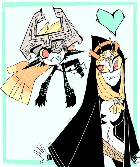 Princess Zelda Design, Loz Midna, Midna Fan Art, Midna Fanart, Twili Midna, Midna X Link, Midna Twilight Princess, Link Midna, Zelda Midna