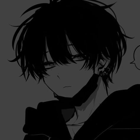 Emo Boy Anime, Emo Anime Boy, Pfp Dark, Anime Photo Profile Dark, Anime Smile, Dark Anime Guys, Dark Pictures, Manga Cute, Cartoon Profile Pics