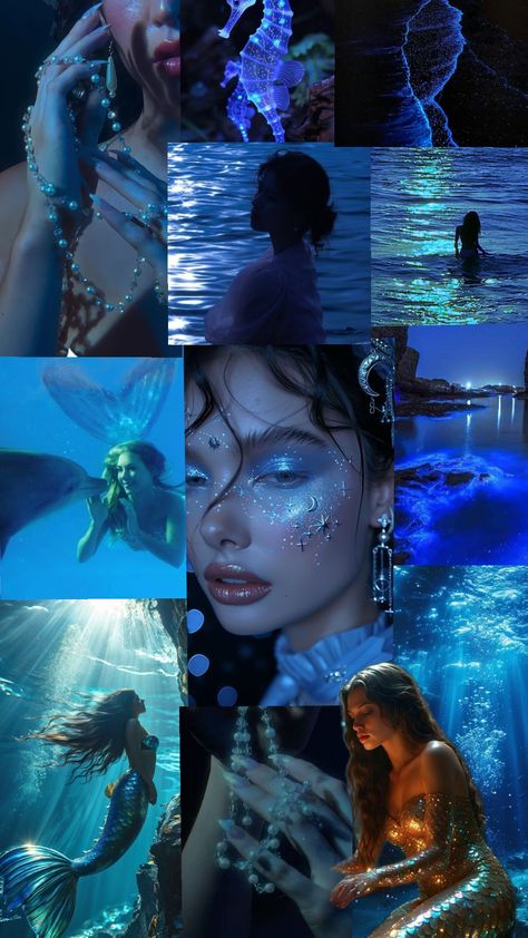 Arquétipo da sereia Sirene Aesthetic, Kylie Jenner Makeup Look, Siren Aesthetic, Mermaid Stories, Siren Core, Dark Mermaid, Carnaval Costume, Pretty Mermaids, H2o Mermaids