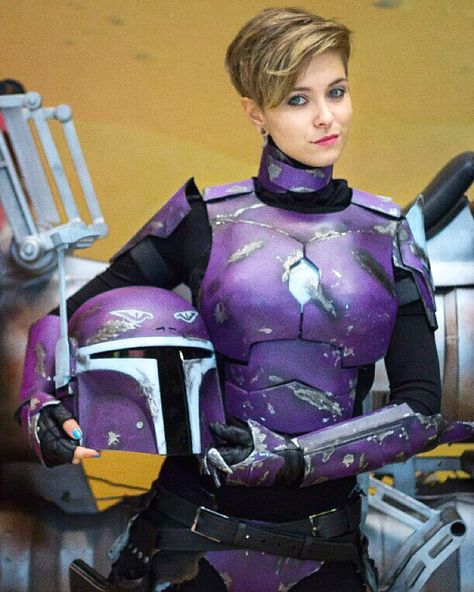 Purple Mandalorian, Mandalorian Armor Cosplay, Mandalorian Costume, Armadura Cosplay, Armor Cosplay, Mandalorian Cosplay, Sabine Wren, Mandalorian Armor, Star Wars Characters Pictures