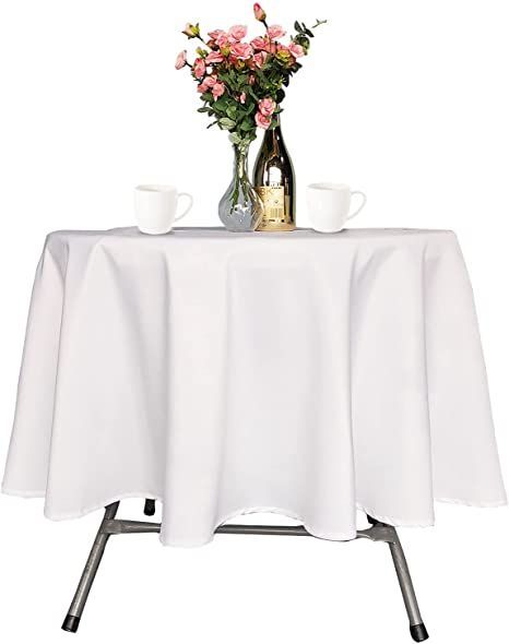 etihW hcnI 231 htolC elbaT sselmaeS yloP teuqnaB neniL htolcelbaT dnuoR revoC riahC yrecnah C Round Tablecloth Sizes, Elegant Tablecloth, Round Table Covers, Fabric Table, Tablecloth Sizes, Mantel Redondo, White Table Cloth, White Table, Buffet Table