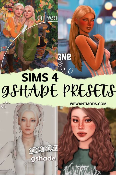 sims 4 gshade presets collage Sims 4reshade, G Shade Presets Sims 4, Sims 4 Reshade Preset Anime, Sims 4 Game Shaders, Sims 4 Realistic Shaders, Gshade Presets For Sims 4, Sims 4 Shaders For Mac, Sims 4 Game Overlay, Gshade Preset Sims4