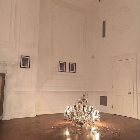 the fallen chandelier - by ilya and emilia kabakov  via @decorhardcore  #arthurapparel Bonnie Bennett, Selina Kyle, Melodrama, Taylor Swift Album, Dove Cameron, Lorde, Coraline, On The Floor, The Floor