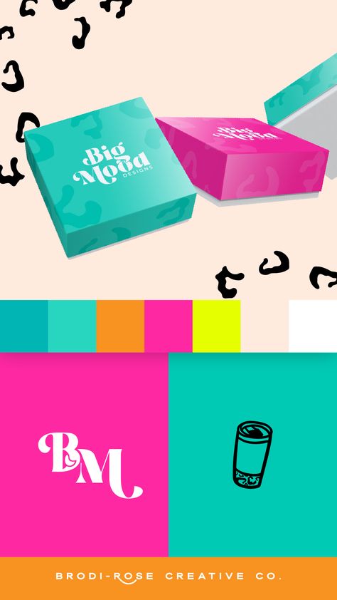 Bold, vibrant, contemporary Brand Design for LOUD business Cool Brand Identity, Vibrant Brand Identity, Colorful Brand Identity, Personal Brand Color Palette, Colorful Branding Design Visual Identity, Brand Pattern Design, Vibrant Branding, Kids Branding Design, Vip Day