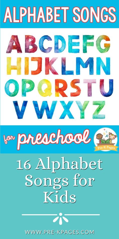 Abc Songs For Preschool Letter Sounds, Letter Songs For Preschool, Songs To Teach Preschoolers, Alphabet Circle Time Activities, Alphabet Songs For Preschool, Abc Songs For Preschool, Abc Song, Alphabet Sounds Song, Letter Sound Song