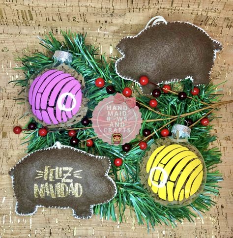 Diy Mexican Ornaments, Mexican Ornaments, Diy Fiesta Ornament, Mexican Christmas Ornaments, Mexican Christmas Tree, Christmas Conchas, Pan Dulce Ornaments, Diy Mexican Christmas Ornaments, Mexican Christmas Tree Ornaments Diy