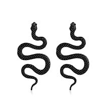 Serpent Jewelry, Metal Drop, Gothic Earrings, Punk Vintage, Ear Earrings, Snake Jewelry, Snake Earrings, Punk Jewelry, Vintage Punk